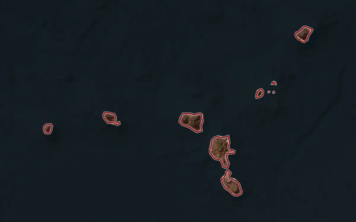Map of the Salina IGT production zone on satellite imagery